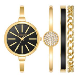 Anne Klein Bangle Watch and Bracelet Set