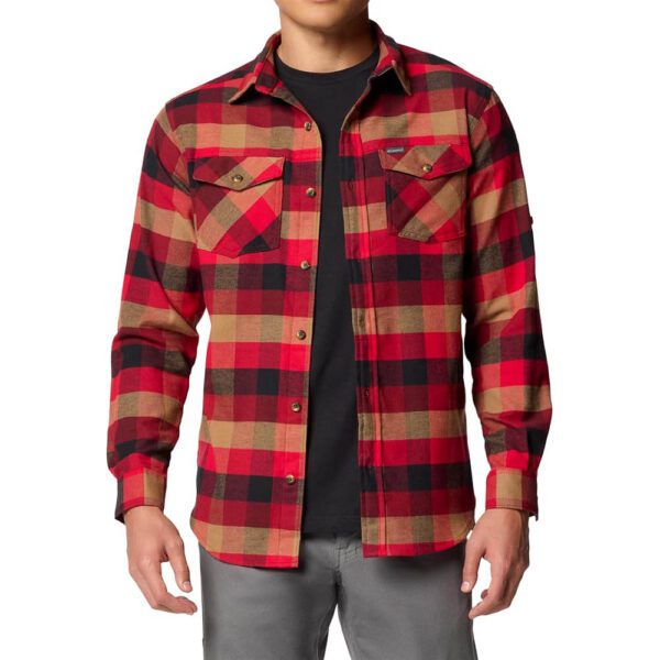 Columbia Men's Bearmouth Springs Roll up Flannel Long Sleeve Shirt